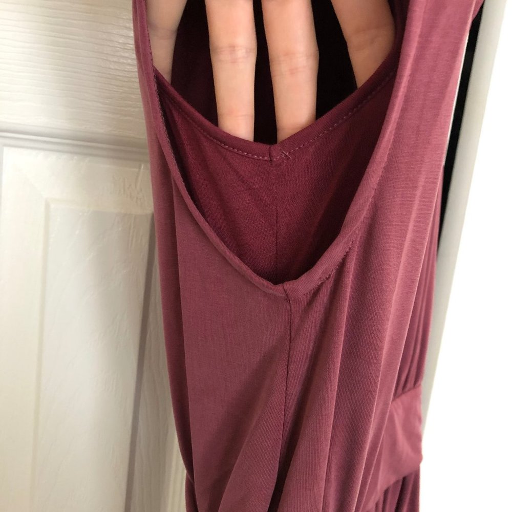 Free People Mauve Pink V-Neck Dress - Picture 8 of 10